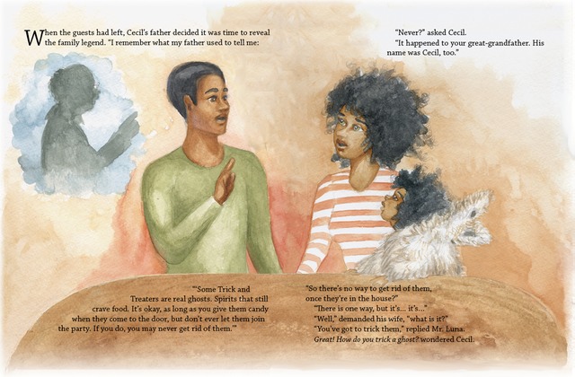 Cecil's father discloses the family legend